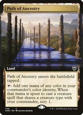 Path of Ancestry (Extended Art) card from Commander Legends