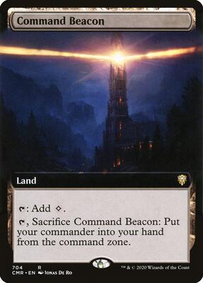 Command Beacon (Extended Art) card from Commander Legends