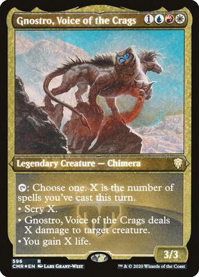 Gnostro, Voice of the Crags (Foil Etched) card from Commander Legends