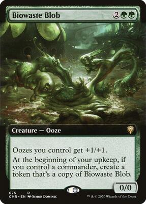 Biowaste Blob (Extended Art) card from Commander Legends
