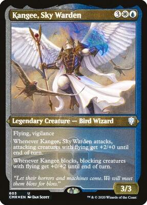 Kangee, Sky Warden (Foil Etched) card from Commander Legends