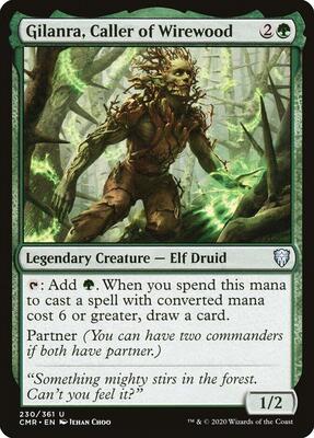 Gilanra, Caller of Wirewood card from Commander Legends