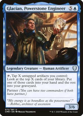 Glacian, Powerstone Engineer card from Commander Legends