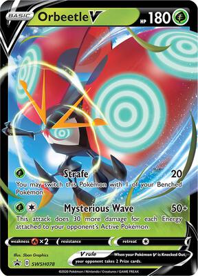 Orbeetle V - SWSH078 card from SWSH: Sword & Shield Promo Cards