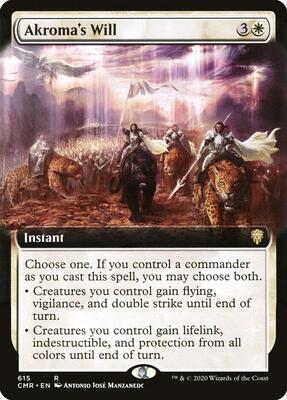 Akroma's Will (Extended Art) card from Commander Legends