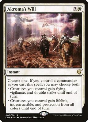 Akroma's Will card from Commander Legends
