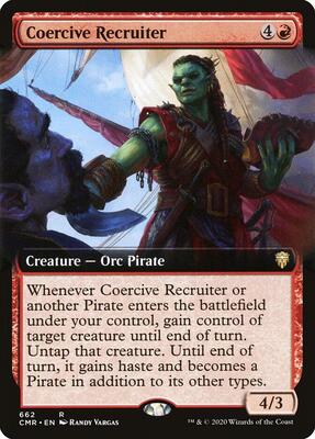 Coercive Recruiter (Extended Art) card from Commander Legends