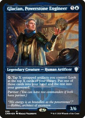 Glacian, Powerstone Engineer (Foil Etched) card from Commander Legends