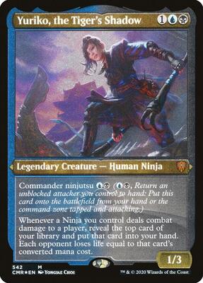 Yuriko, the Tiger's Shadow (Foil Etched) card from Commander Legends