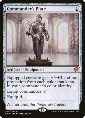 Commander's Plate card from Commander Legends