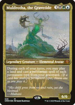 Muldrotha, the Gravetide (Foil Etched) card from Commander Legends