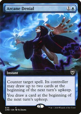 Arcane Denial (Extended Art) card from Commander Legends