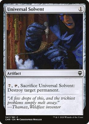 Universal Solvent card from Commander Legends