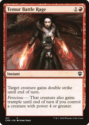 Temur Battle Rage card from Commander Legends
