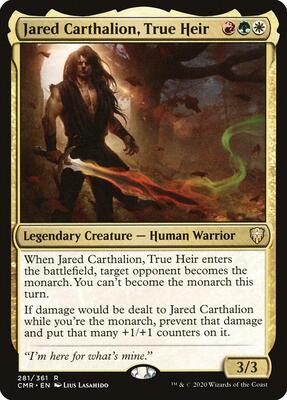 Jared Carthalion, True Heir card from Commander Legends