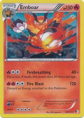 Emboar - 26/149 (Cosmos Holo) card from Blister Exclusives