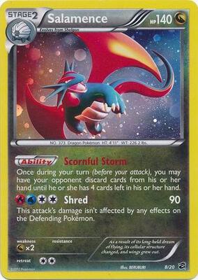 Salamence - 8/20 (Cosmos Holo) card from Blister Exclusives