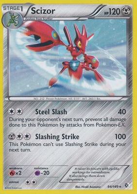Scizor - 94/149 (Cosmos Holo) card from Blister Exclusives
