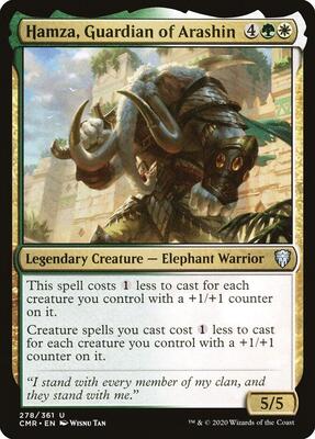 Hamza, Guardian of Arashin card from Commander Legends