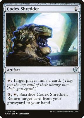 Codex Shredder card from Commander Legends