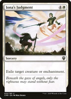 Iona's Judgment card from Commander Legends