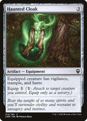 Haunted Cloak (313) card from Commander Legends