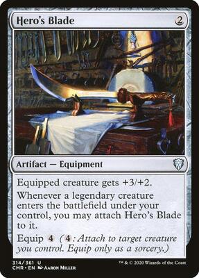 Hero's Blade (314) card from Commander Legends