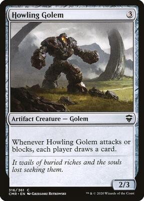 Howling Golem card from Commander Legends