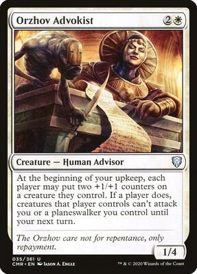 Orzhov Advokist card from Commander Legends