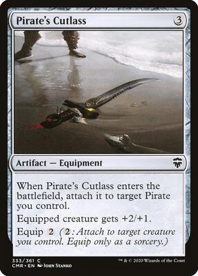 Pirate's Cutlass card from Commander Legends