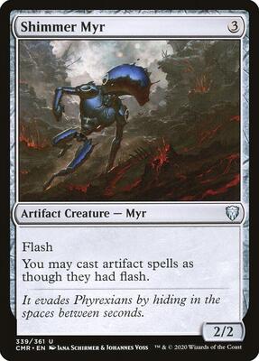 Shimmer Myr card from Commander Legends