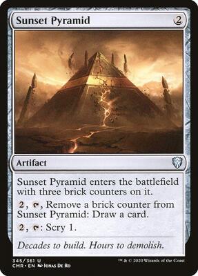 Sunset Pyramid card from Commander Legends
