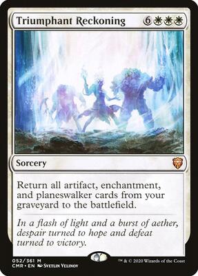 Triumphant Reckoning card from Commander Legends