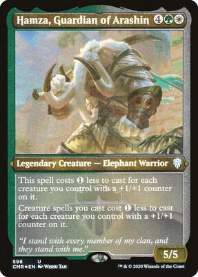 Hamza, Guardian of Arashin (Foil Etched) card from Commander Legends