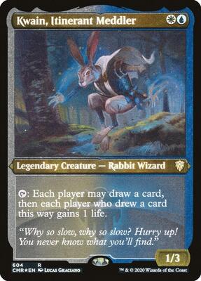 Kwain, Itinerant Meddler (Foil Etched) card from Commander Legends