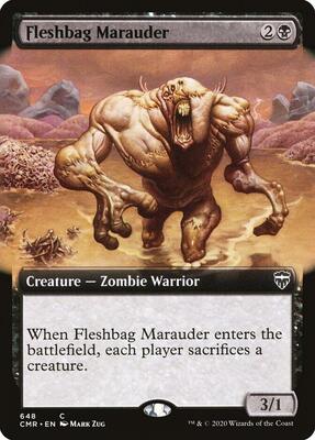Fleshbag Marauder (Extended Art) card from Commander Legends
