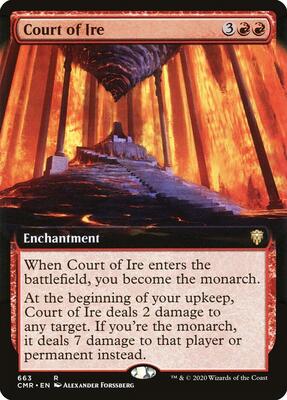 Court of Ire (Extended Art) card from Commander Legends