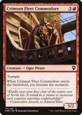 Crimson Fleet Commodore card from Commander Legends