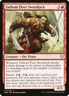 Fathom Fleet Swordjack card from Commander Legends