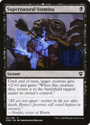Supernatural Stamina card from Commander Legends