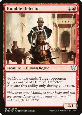 Humble Defector card from Commander Legends