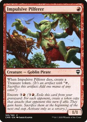 Impulsive Pilferer card from Commander Legends
