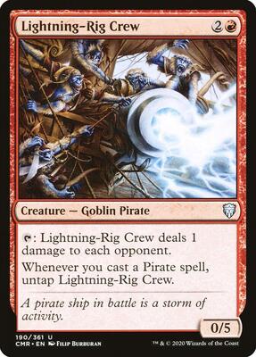 Lightning-Rig Crew card from Commander Legends