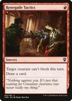 Renegade Tactics card from Commander Legends