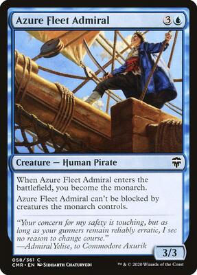 Azure Fleet Admiral card from Commander Legends