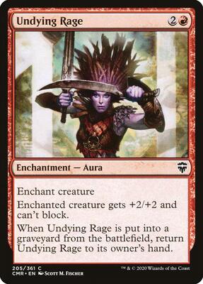 Undying Rage card from Commander Legends