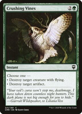 Crushing Vines card from Commander Legends