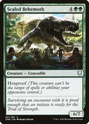 Scaled Behemoth card from Commander Legends