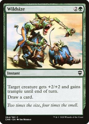 Wildsize card from Commander Legends