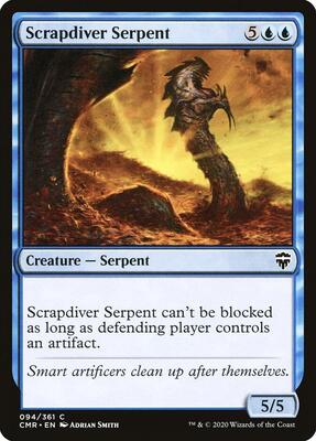 Scrapdiver Serpent card from Commander Legends
